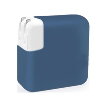 Apple İle Uyumlu Güç Adaptörü Silikon Kılıf 85 W, 87 W - Ve 96 W Usb-c Güç Adaptörü Silikon Kılıf Koruma Macbook İle Uyumlu Güç Adaptörü Renkli Kılıf Lacivert, 85w