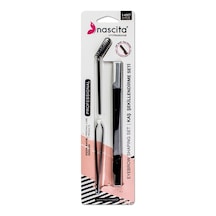 Nascita 3'lü Set Maskara Fırçası,cımbız,razor - 6 Adet Tarı