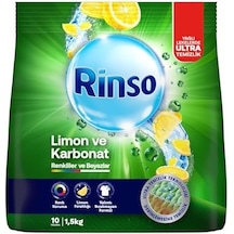 Toz Çamaşır Deterjanı Limon Ve Karbonat Renkliler Ve Beyazlar İçin 1,5 Kg