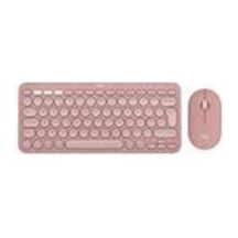 Logitech 920-012247 Pebble 2 Combo Pembe Kablosuz Klavye Mouse Seti Lazer
