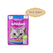 Whiskas Pouch Ton Balıklı Yetişkin Kedi Mama 12 x 85 G