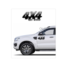 4X4 Off Road Araba Stickeri Teker Izli Etiket 2 Adet 20X9Cm