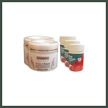 Bezos Three Brand Vücut Kremi 100 Ml Arnavut Kremi 2 Adet + Rus Merhemi 50 Ml 3 Adet Nhr