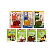 Glutensiz Avantaj Seti Bakliyat Makarnası & Dr. Oetker Glutensiz Tatlı Paketi 7 Li Karma Set - 876052945