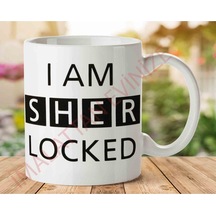 I Am Sherlocked İki Tarafı Baskılı Kupa Bardak.jpg Çok Renkli