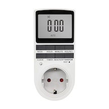 Leezsing Büyük Ekranlı Zamanlayıcılı Priz - Mutfak Ve Ev Kullanımı İçin Elektronik Zamanlayıcı, Eu/uk/us Uyumlu