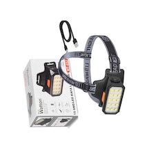 Watton Wt-652 15 Ledli Sarı - Beyaz Şarjlı Kafa Lambası Watton Wt-652 15 Ledli Sarı - Beyaz Şarjlı Kafa Lambası