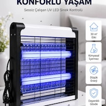 Elektrikli Uv Led Sinek Öldürücü Sessiz Çalışan Etkili Böcek Tuzağı