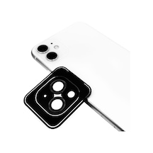 Noktaks - iPhone Uyumlu 13 Mini - Kamera Lens Koruyucu Safir Parmak İzi Bırakmayan Anti-reflective Cl-11 - Siyah