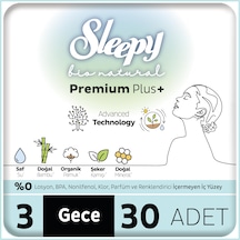 Sleepy Bio Natural Premium Plus Hijyenik Ped Mega Gece 30 Adet