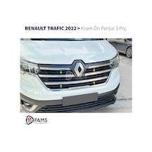 Renault Trafıc Krom Ön Panjur 3 Prç. 2022 Üzeri P.çelik