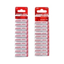 Power-xtra Aa Alkalin Kalem Pil 10&apos Lu Aaa Alkalin İnce Pil 10&apos Lu Paket 20 Adet