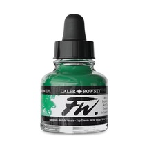 Daler Rowney Fw Ink Akrilik Mürekkep 29.5 Ml Sap Green 375 Diğer