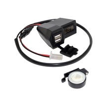 Motosiklet Gidonu Led Dijital Ekran Şarj Soketi Voltmetre Adaptör
