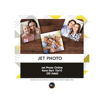 Jet Photo Online Kare Kart 10x10 50 Adet 5 Adet