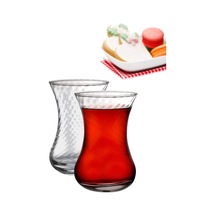 6'lı Ince Belli Çay Bardağı 42781 Beyaz