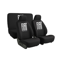 Fiat Seicento İle Uyumlu Sade Koltuk Kılıfı Seti Ön Arka Kullanım Siyah