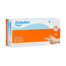 Dolphin Pudrasız Beyaz Lateks Muayene Eldiveni 20 x 100'lü