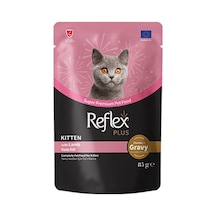 Reflex Plus Sos İçinde Parça Kuzu Etli Yavru Kedi Konservesi 85gr