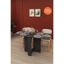 Lüks Katlanır Mutfak Yemek Masası %100 MDF Pratik Çalışma  Masası KM32
