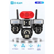 O-kam Ok-253 Premium W 4 Lensli Wi-fi Ptz Güvenlik Kamerası