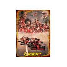 Bedeko Formula 1 Ferrari Model Mdf Tablo 25 Cm X 35 Cm