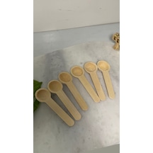 Ahşap Mini Ölçü Baharat Kaşığı 6 Lı