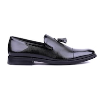 Shoetyle - Hakiki Rugan Deri Siyah Renk Klasik Erkek Ayakkabı - 900-4702-1474