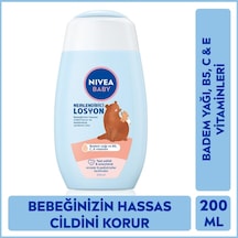 Nivea Baby Bebek Nemlendirici Losyon 200 ML 24 Saat Etkili Bakım Ve Koruma, Hassas Cilt, Aloe Vera