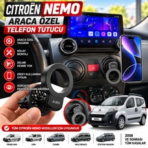 Citroen Nemo Özel Araç Içi Premium Telefon Tutucu - Araba Telefon Tutacağı Havalandırma Için Siyah