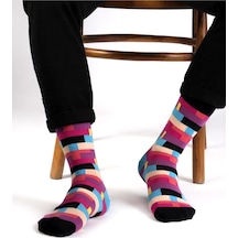 Ozzy Socks Box Desenli Çorap Pembe