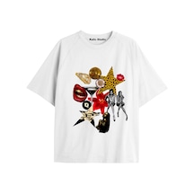 Kalic Studio Unisex Bay Grillz Tee Desenli Beyaz Yazlık T-shirt Beyaz-171