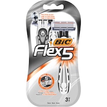 Bıc Flex 5 - 5 Bıçaklı Erkek Tıraş Bıçağı Hassas Düzelticili 3 Lü