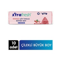 Xtrafresh Büyük Boy Çöp Torbası Çilek Kokulu 65x70 10 Adet 25'li Paket