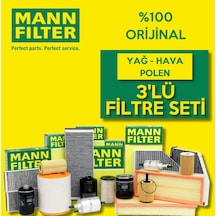 Toyota Uyumlu Yaris 1.33 Mann-Filter Filtre Bakım Seti 2009-2016 (495585080)