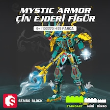 Sembo Block Mystic Armor Çin Ejderi Figür Yapı Bloğu Seti 478 Parça