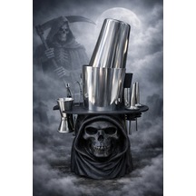 Reaper Standlı Kokteyl Hazırlama Seti Boston Shaker 700 Ml - Reaper