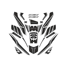 Gogo Tank Pad 004 37 Parça Honda Pcx 125 2025 Siyah Beyaz