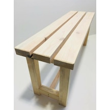 Natural Ahşap Bank Wooden Bench Masif Ahşap