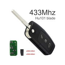 Novahub 3 Düğmeli Flip Uzaktan Kumandalı Anahtarlık 433mhz Ford Focus Mondeo Fiesta S Max'a Uygun