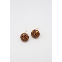 Çelik Küpe 14 K-17177 10mm Çok Renkli
