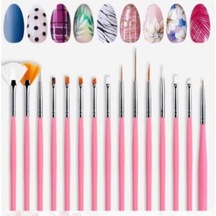 Nail Art 15'li Tırnak Süsleme Fırça Seti