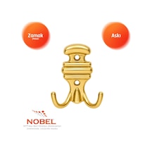 Kemerli Askı, Metal Vestiyer Askısı, 64 Gr, Dolap Ve Duvar Askılığı, Altin Vidalı Altın