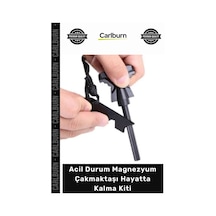 Kamp Doğa Ateş Başlatıcı Su Geçirmez Sos Düdük Acil Durum Magnezyum Çakmaktaşı Hayatta Kiti