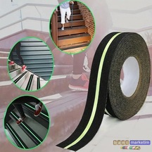 Fosforlu Kaydırmaz Bant 50mmx25mt Yeşil Fosforlu Merdiven Bandı 50mm Fotolümenli