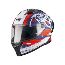 Kask Mt Stınger Rocket C17 Mat Kırmızı/mavi