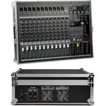 Maxword Rps-2200 Yüksek Güçlü Power Mixer Amfili Mikser 2x1100w 16dsp Efekt Case'li