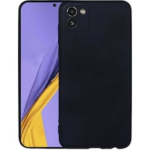 Galaxy Uyumlu A03 Kılıf Klfs Premier Silikon Kapak - Siyah Siyah