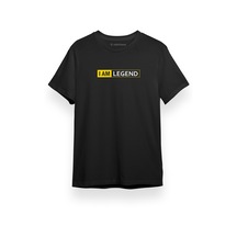 I Am Legend Logo Siyah Kısa Kol Erkek Tshirt 001