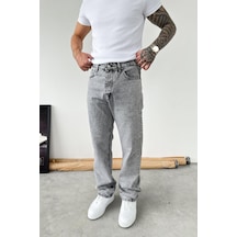 Açık Gri Basic Baggy Pantolon